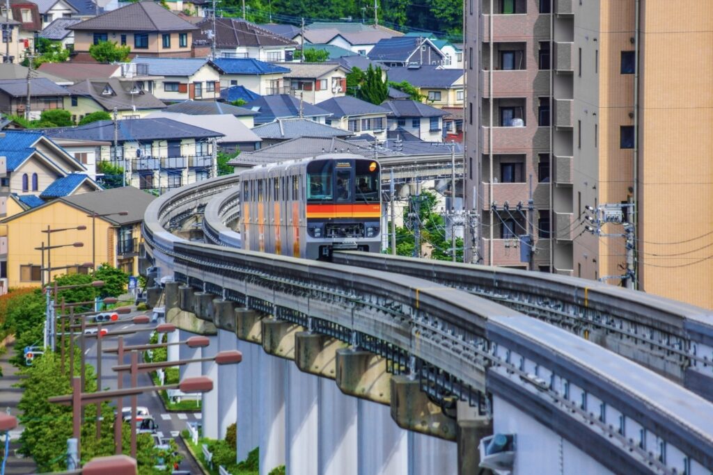 東京都多摩地区の町並み